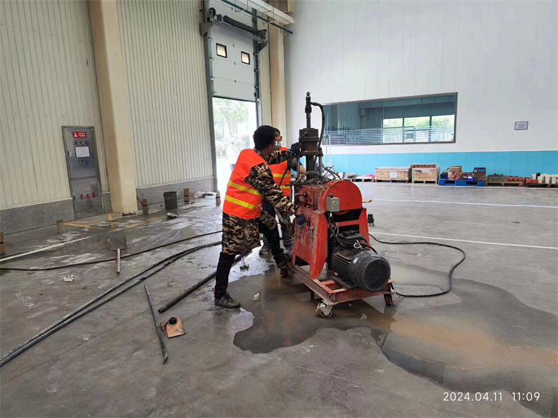 溪湖厂房地面下沉塌陷注浆加固施工